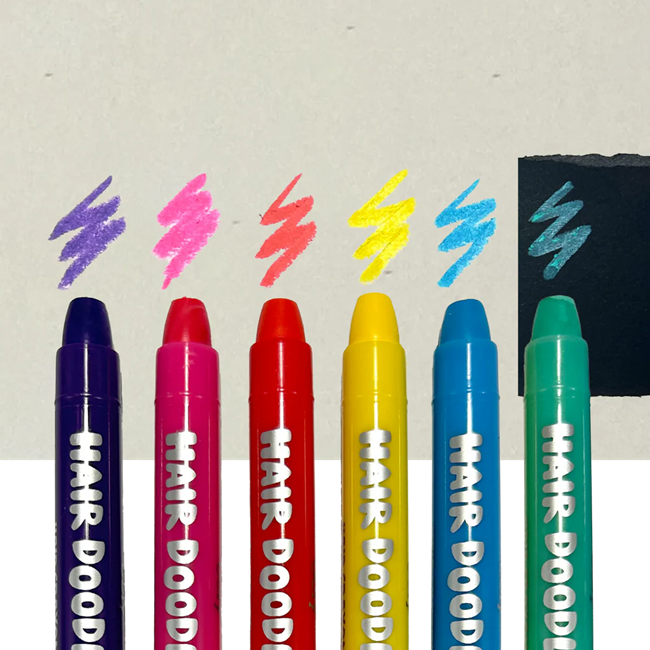 OOLY Hair Doodlers Hair Crayons - Set of 6