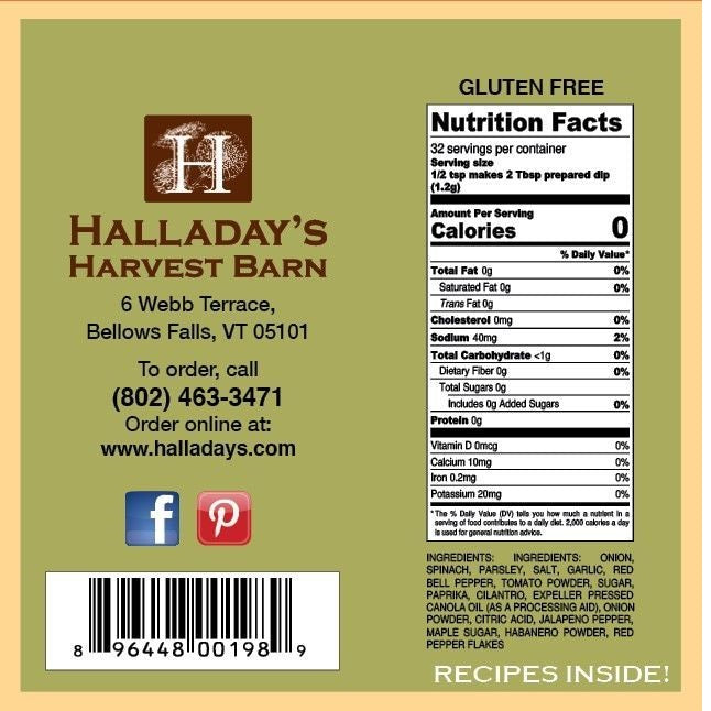Halladay's Maple Habanero Dip & Cooking Blend