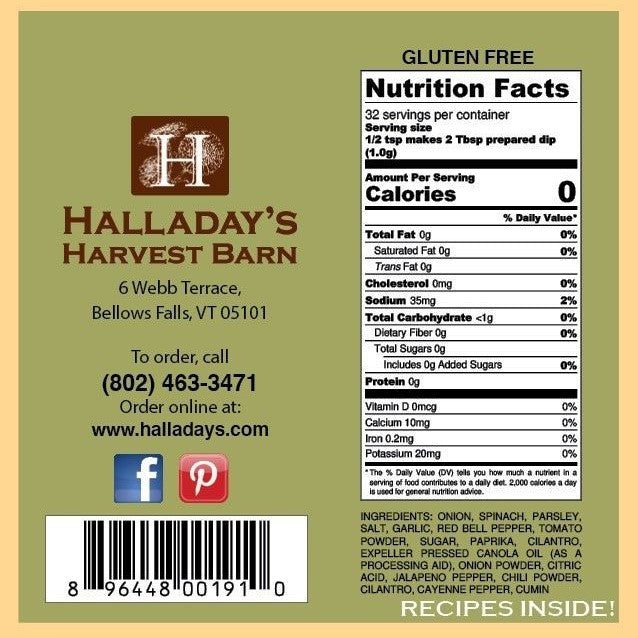 Halladay's Zesty Fiesta Dip & Cooking Blend