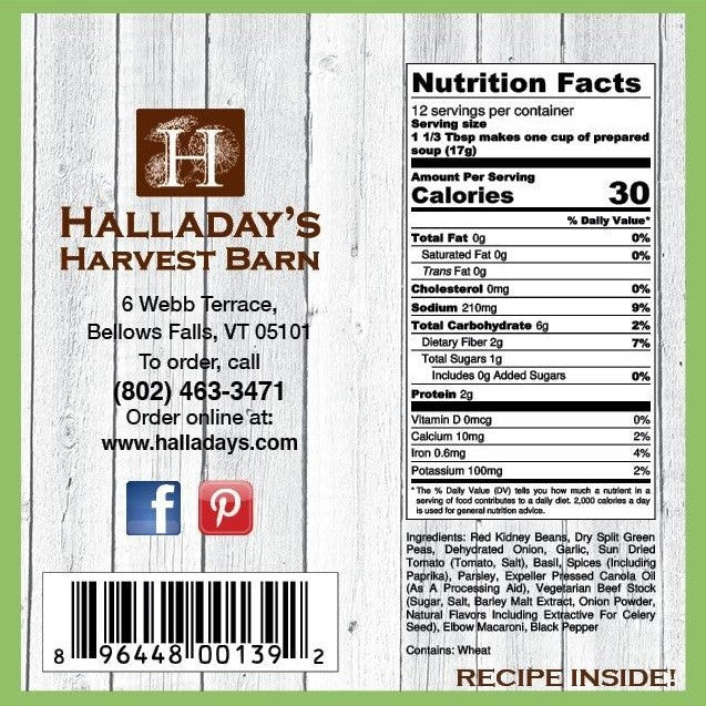 Halladay's Farmhouse Minestrone Mix