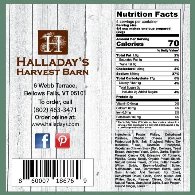 Halladay's Loaded Baked Potato Soup Mix