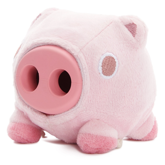 Bark Hambone Pig Hog Rubber Super Chewer Dog Toy Pink