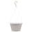 White Lira Plastic Hanging Basket, 10in by Southern Patio