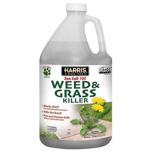 Harris Sea Salt 10X Weed and Grass Killer, 1 gal
