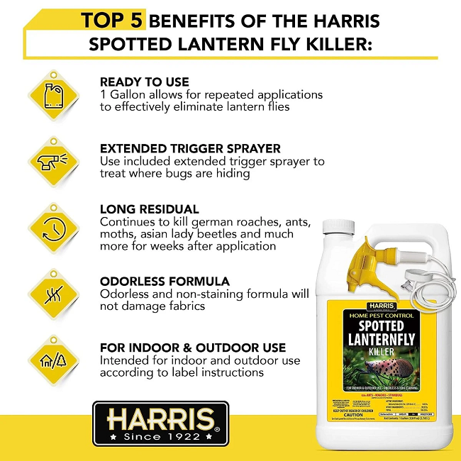 Harris Spotted Lanternfly Killer, 1 Gallon Ready to Use