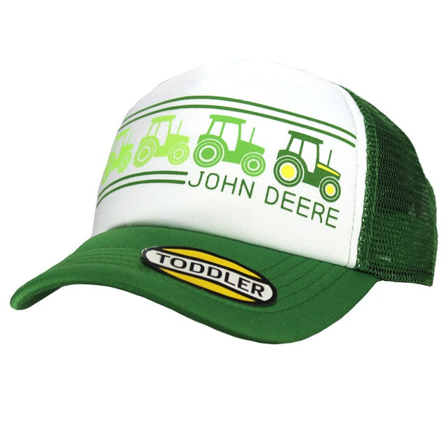 Kid's John Deere Line of Tractors Green Mesh Back Trucker Hat
