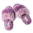 Hello Mello Women's Cotton Candy Puff Slippers, Grape