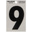 3 in. Vinyl Reflective Number 9
