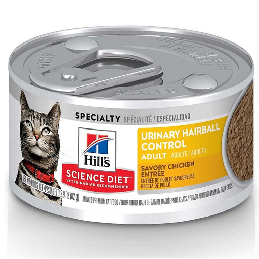 Science Diet Adult Hairball Control Savory Chicken Entrée, 5.5 oz. Can- Case of 24
