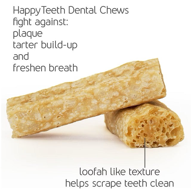 Himalayan Pet Happy Teeth Peanut Butter Flavor Dental Dog Treat 2-Pack