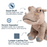 Tall Tails Hippo Dog Toy with Squeaker