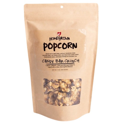 Homegrown Gourmet Popcorn Candy Bar with Peanuts 7 oz.