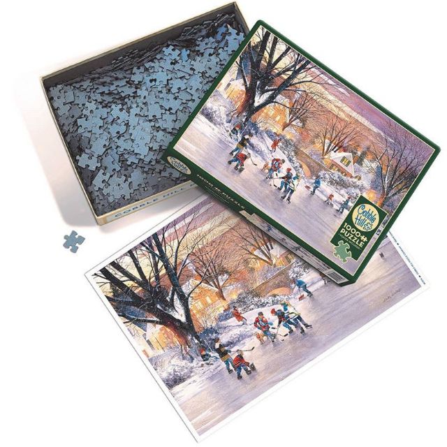 Cobble Hill 1000 Piece Jigsaw Puzzle, Hometown Hockey