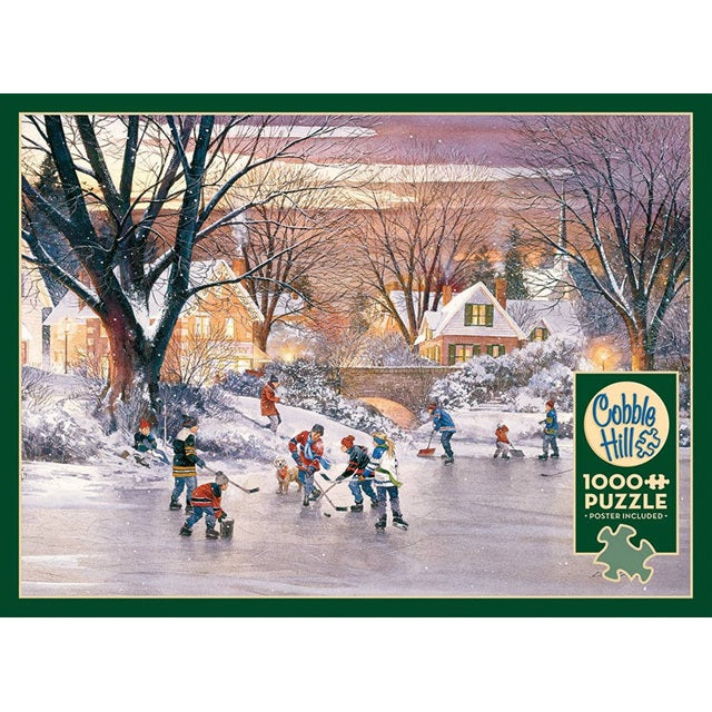 Cobble Hill 1000 Piece Jigsaw Puzzle, Hometown Hockey