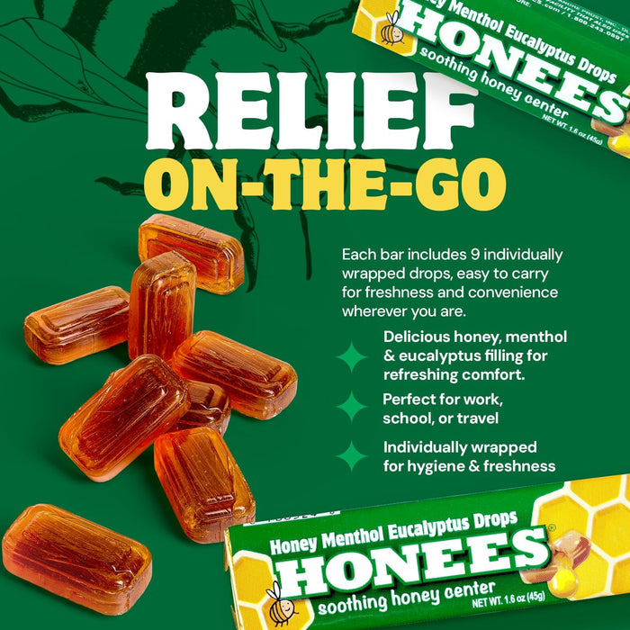 HONEES™ Honey Menthol Eucalyptus Drops 1.6 oz. Roll