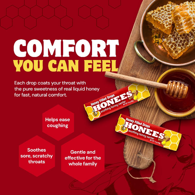 HONEES™ Soothing Throat Drops 1.6 oz. Roll