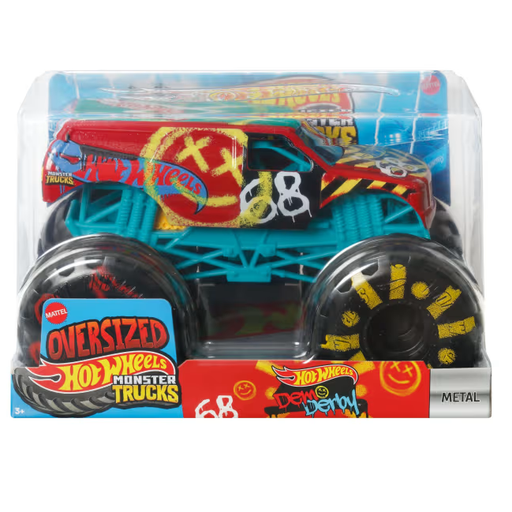 Hot Wheels Monster Trucks, Oversized Monster Truck in 1:24 Scale Assorted Styles