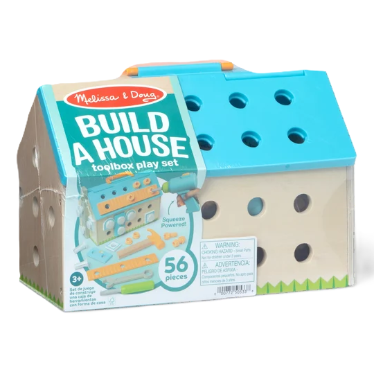 Melissa & Doug Build A House Toolbox Play Set