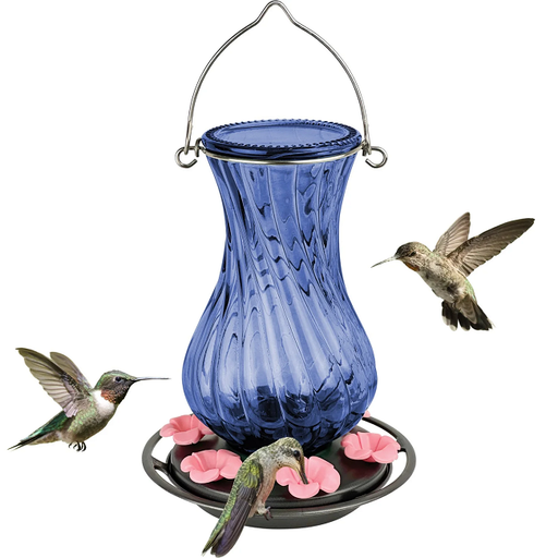 Nature's Way Perfect Pitcher Antique Glass Gravity Hummingbird Feeder