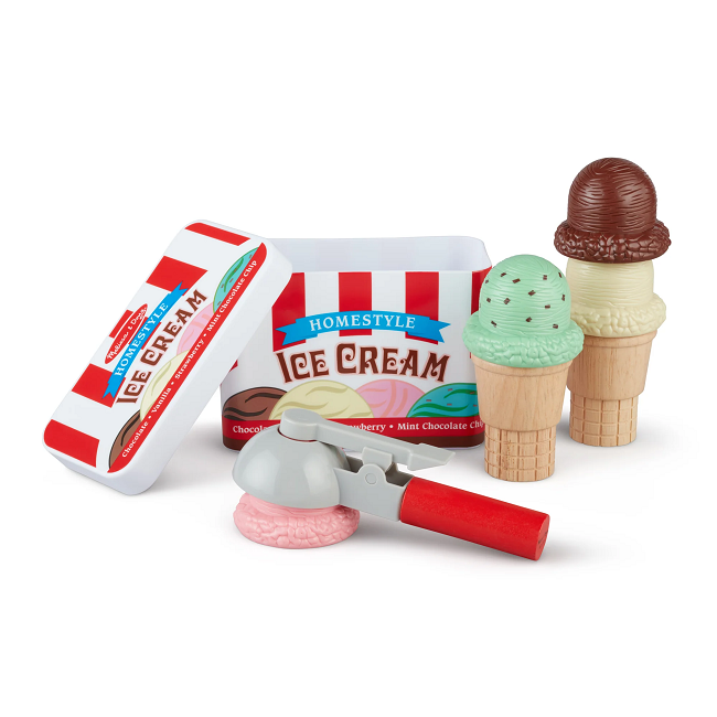Melissa & Doug Scoop & Stack Ice Cream Cone Magnetic Play Set