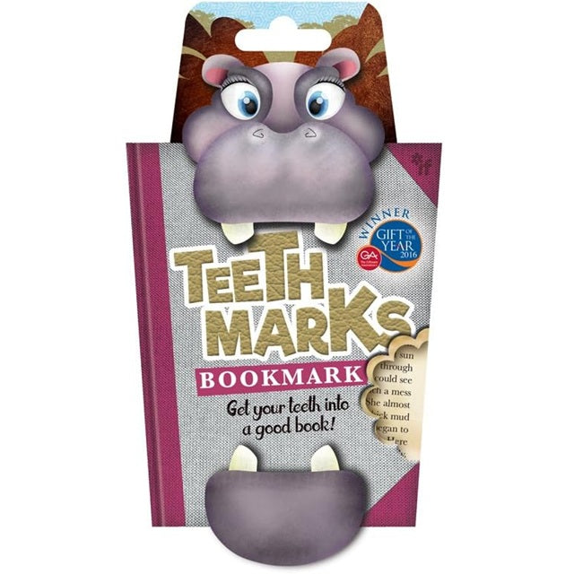 Teethmarks Bookmarks - Hippo