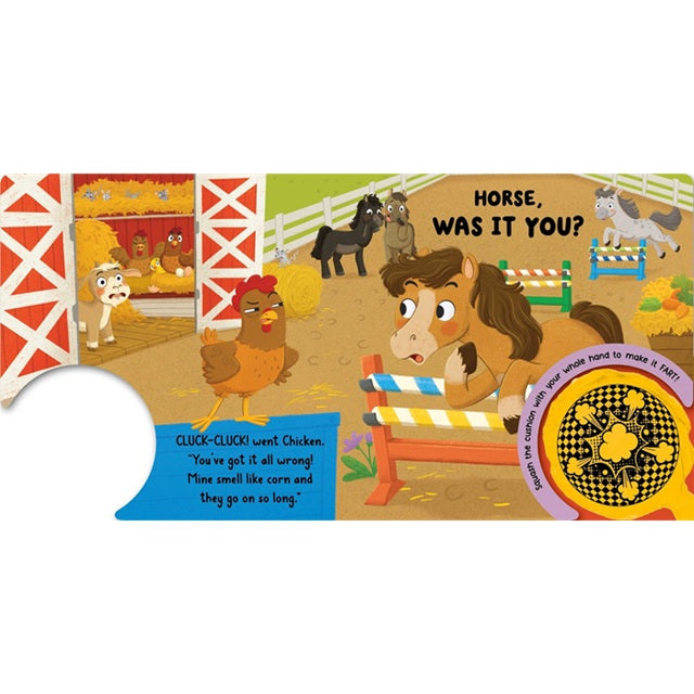 Who Farted? A Stinky Farmyard Mystery Interactive Board Book