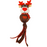 KONG Holiday Wubba Reindeer or Santa Squeaky Plush Dog Toy, Assorted, Large