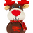 KONG Holiday Wubba Reindeer or Santa Squeaky Plush Dog Toy, Assorted, Large