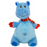 KONG Holiday Knots Belly Hippo Blue Squeaky Plush Dog Toy, Medium/Large