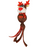 KONG Holiday Wubba Reindeer or Santa Squeaky Plush Dog Toy, Assorted, Large