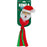 KONG Holiday Wubba Reindeer or Santa Squeaky Plush Dog Toy, Assorted, Large