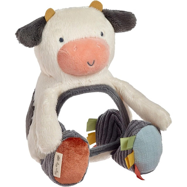 Carmen The Cow Itzy Bitzy Mirror Travel + Tummy Time Toy