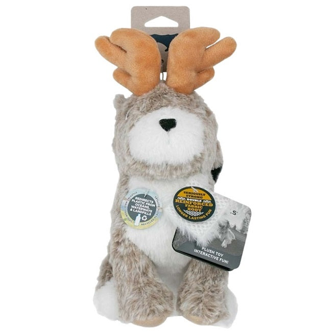 Tall Tails Animated Plush Jackalope Dog Toy 8"