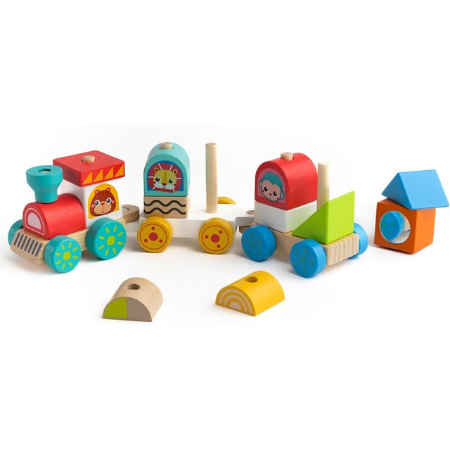 Jasey's Toy Chest Animal Friends Wooden Stacking Train