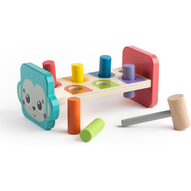Jasey's Toy Chest Tap & Learn Wooden Hammer Bench