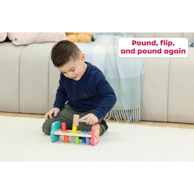 Jasey's Toy Chest Tap & Learn Wooden Hammer Bench
