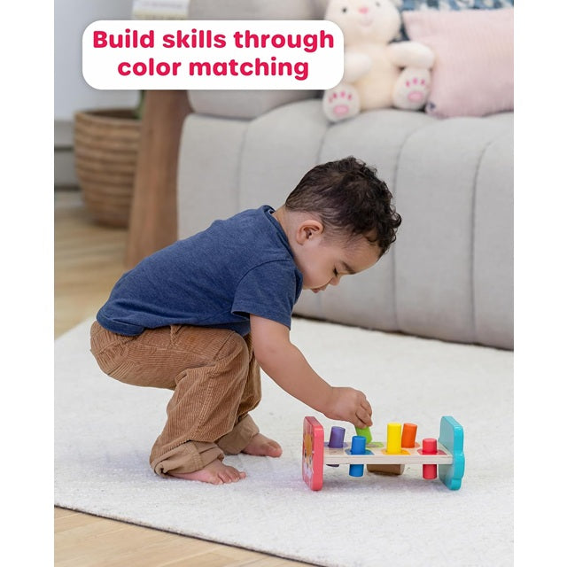 Jasey's Toy Chest Tap & Learn Wooden Hammer Bench