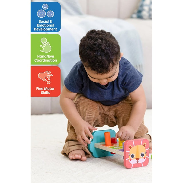 Jasey's Toy Chest Tap & Learn Wooden Hammer Bench