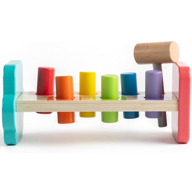 Jasey's Toy Chest Tap & Learn Wooden Hammer Bench