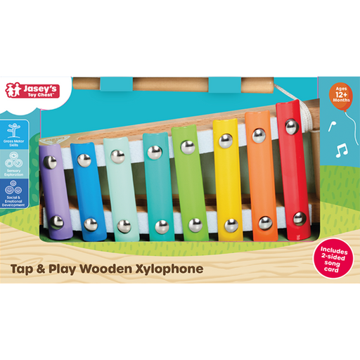 Jasey's Toy Chest Tap & Play Wooden Xylophone