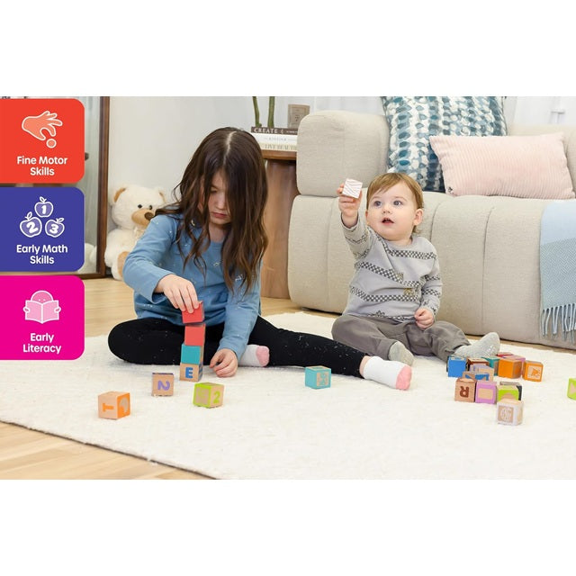 Jasey's Toy Chest 26-Piece Wooden ABC Block Set