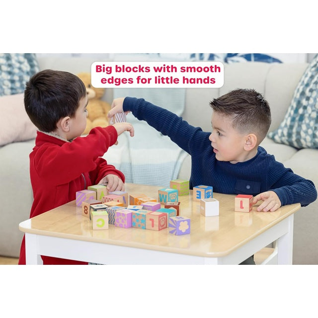 Jasey's Toy Chest 26-Piece Wooden ABC Block Set