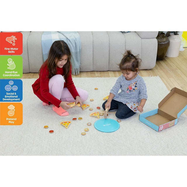 Jasey’s Toy Chest Wooden Make & Slice Pizza Set