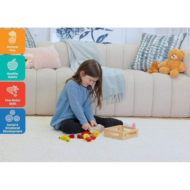 Jasey’s Toy Chest Wooden Slice & Play Fruit Crate