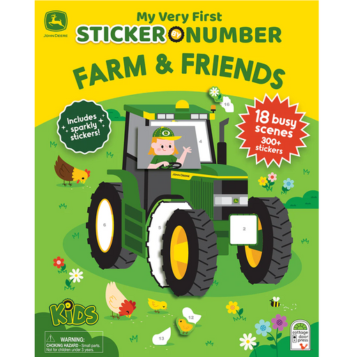 John Deere Kids My Very First Sticker by Number Farm & Friends