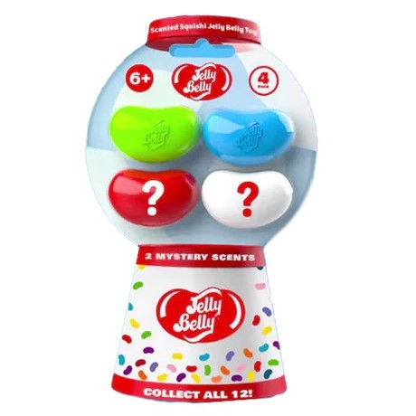 Jelly Belly Scented Squishy Toy 4 Pack, Assorted