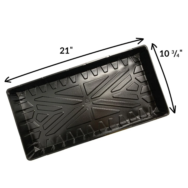 Jiffy Seed Starting Watertight Plastic Plant Tray, 10.75 in. x 21 in.