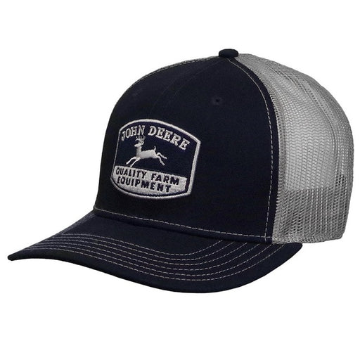 Men's John Deere Navy Quality Farm Equipment Logo Mesh Back Hat
