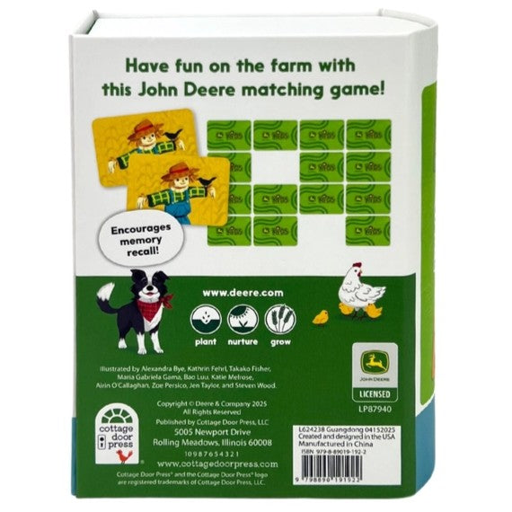 John Deere Kids Memory Match Card Game