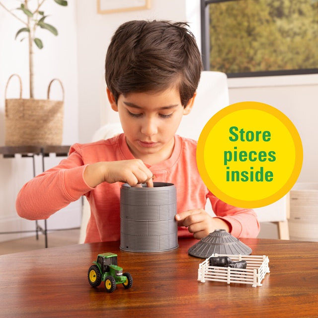 John Deere 10-Piece Mini Grain Bin Play Set 1:64